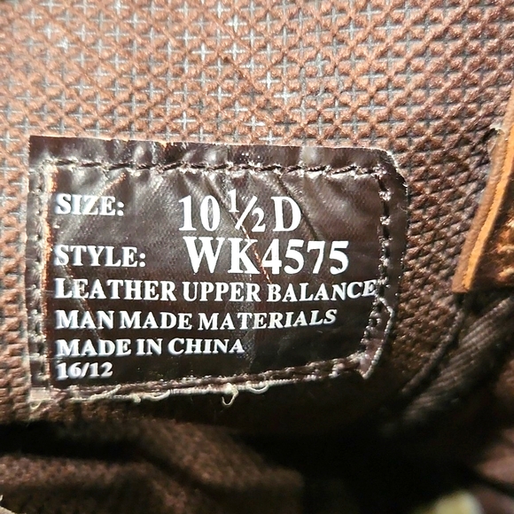 Justin Stampede WK4575 Leather Western Cowboy Boots Men's Size 10.5 D - Picture 8 of 16